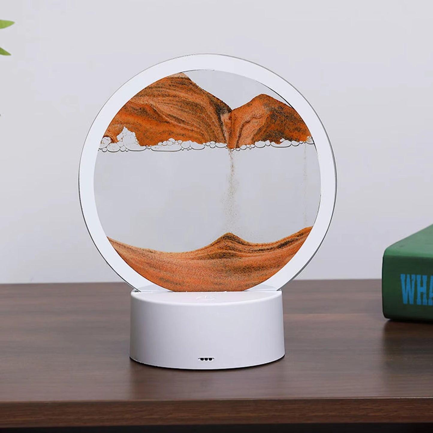 LED RGB Sandscape Lamp 3D Moving Sand Art Frame Night Light Home Decor 16 Colors Deep Sea Display Hourglass Light with Remote
